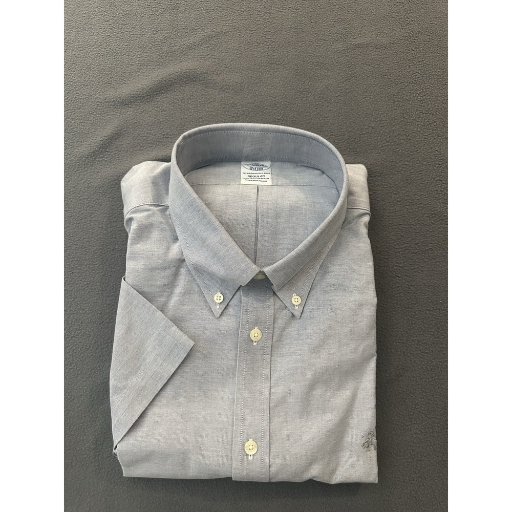 NWT Brooks Brothers Men's Regular Fit Non Iron Stretch Oxford Button Down Shirt